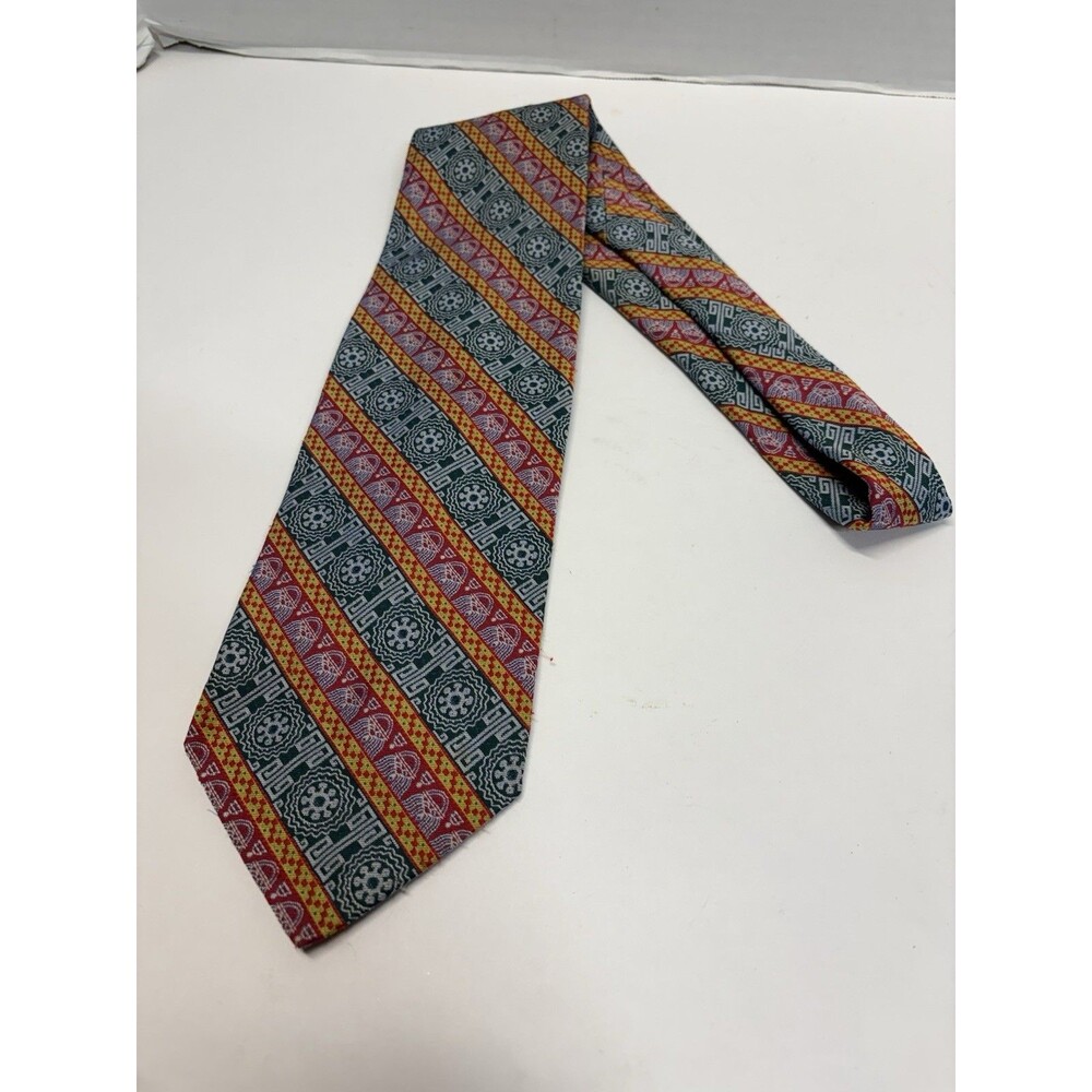 Vintage Ivey’s University Shop By Pulitzer Classic Rare Geometric Pattern Tie